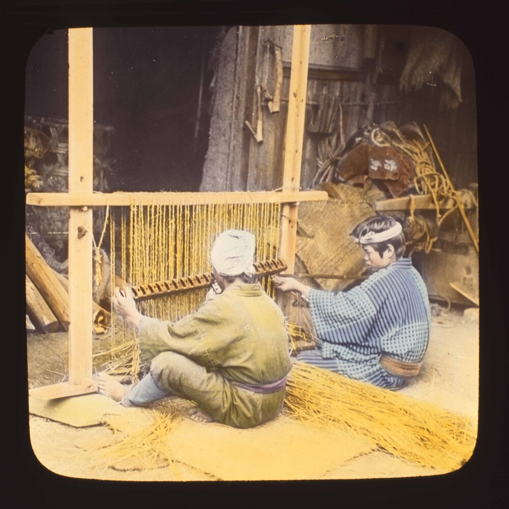 作品画像:〔農作業をする男性たち〕