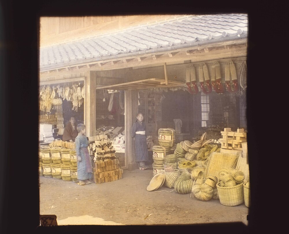 作品画像:荒物屋店先