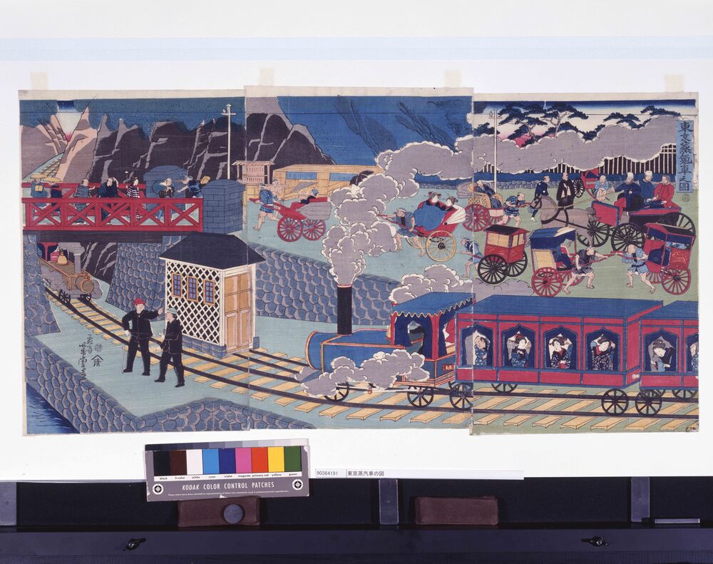 作品画像:東京蒸汽車の図