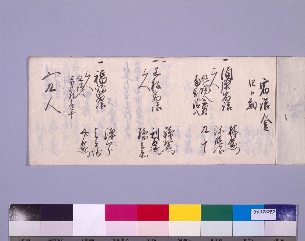 作品画像：和宮様御通行御用人足継立方出上帳