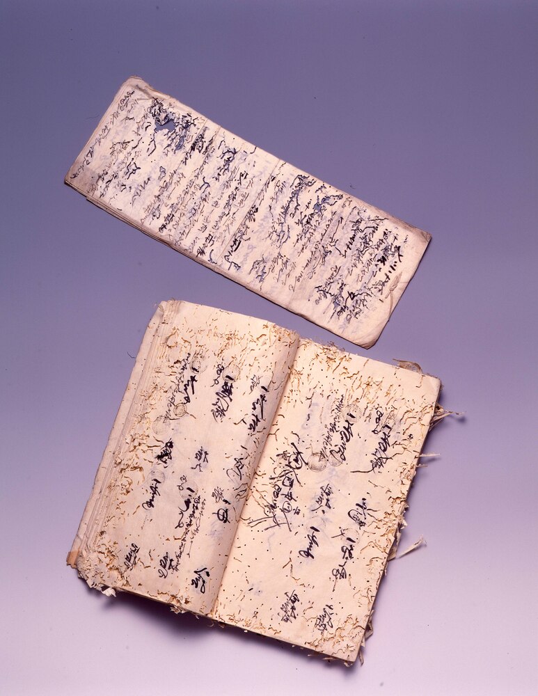 作品画像：奥州田村郡古道村人別宗旨御改帳