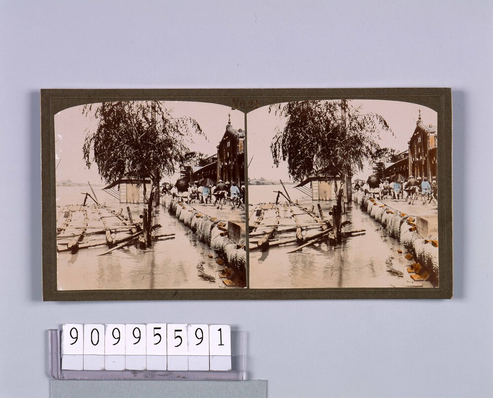 作品画像：東京洪水(本所)(明治40年8月)(No.25)