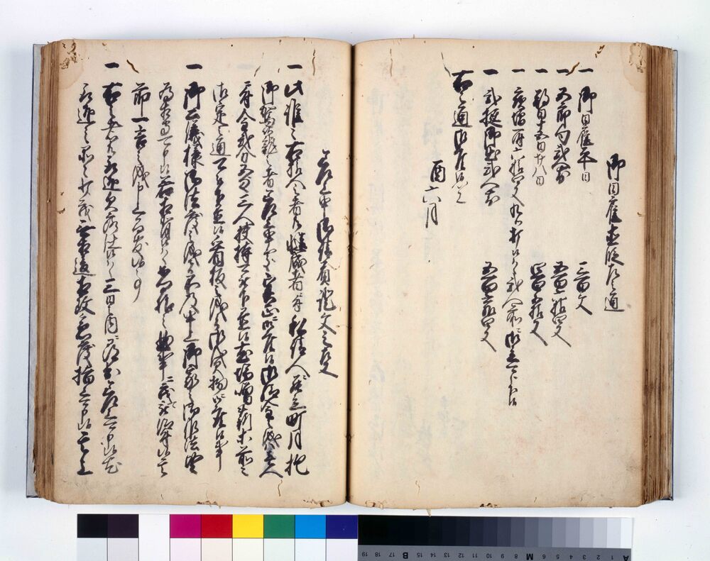 作品画像:遠州屋長左衛門家口入請状等草案綴