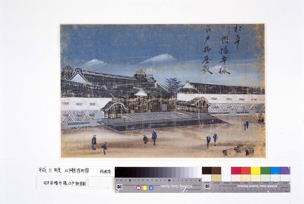 作品画像:泥絵 松平因幡守様江戸御屋敷