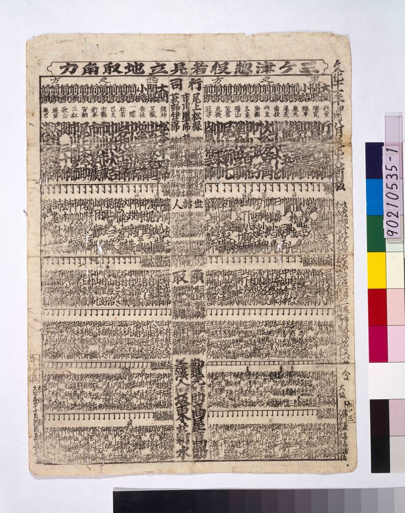 作品画像:三ケ津惣役者見立地取角力