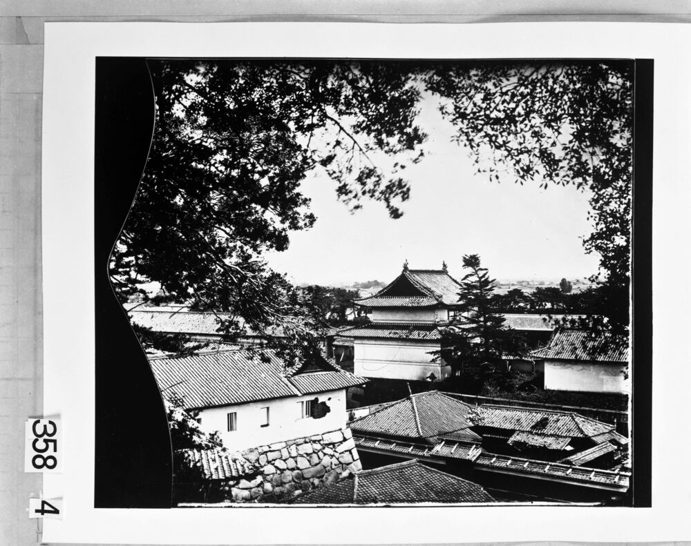 作品画像:旧江戸城写真ガラス原板 寺沢二重櫓