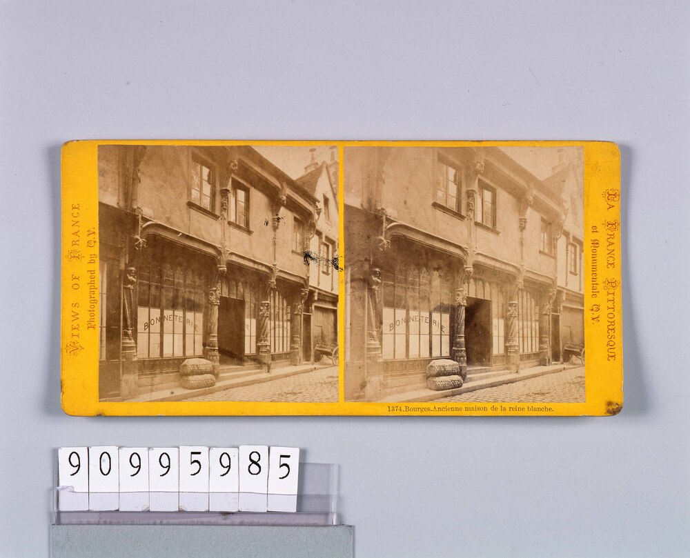作品画像:外国製ステレオ写真 Views of France (La France Pittoresque et monumentale)Bouges Mcienne maison