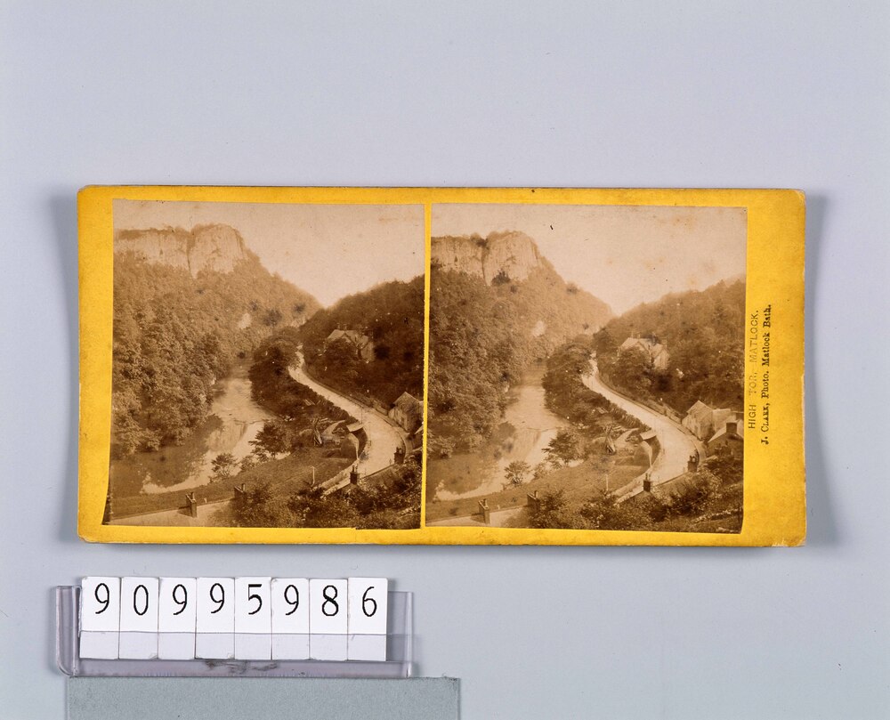 作品画像:外国製ステレオ写真 西欧山岳風景(Hight tor,Matlock.Matlock Bath.)