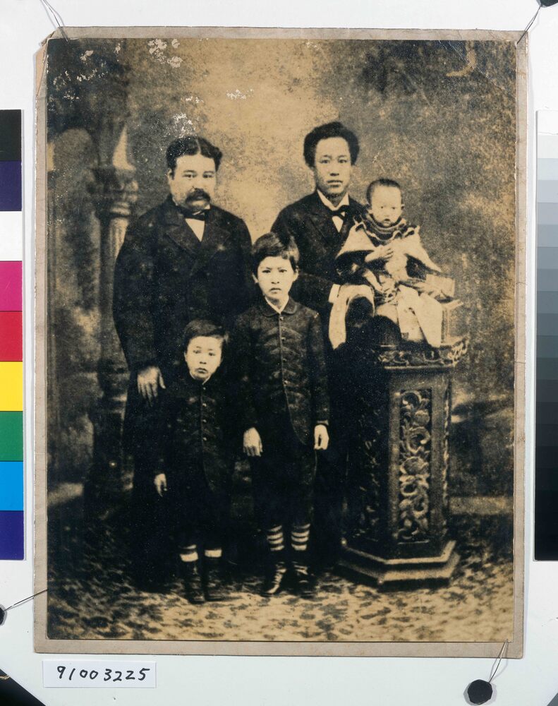 作品画像:高橋是清と家族