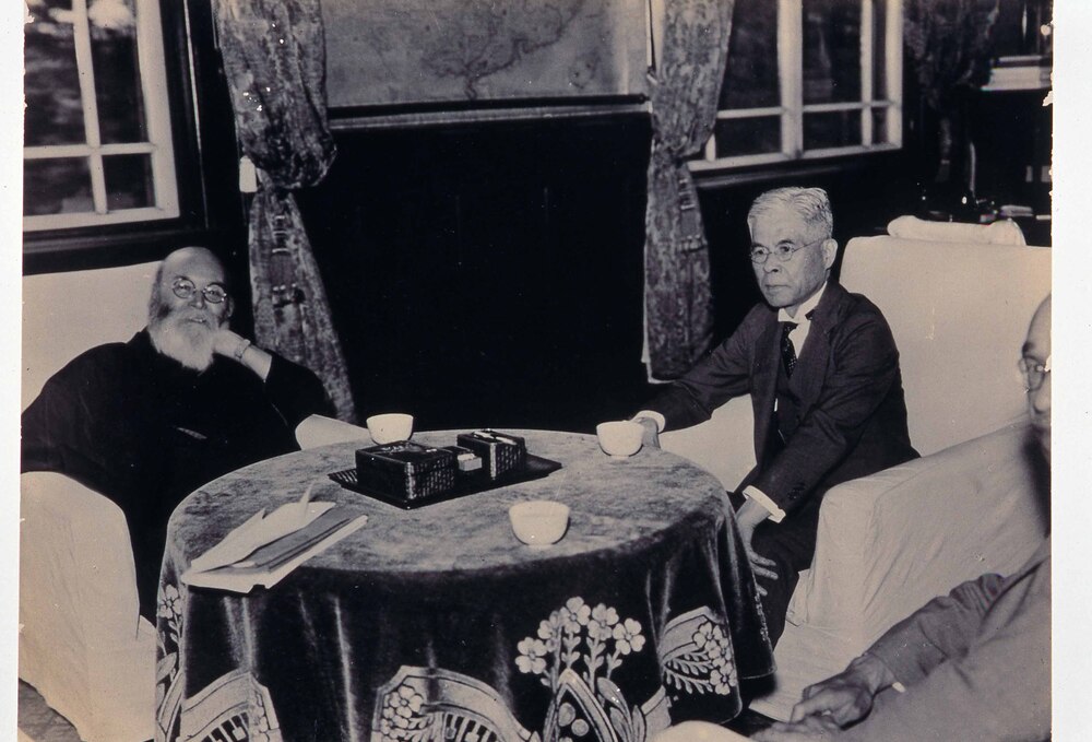 作品画像:高橋是清と深井日銀総裁