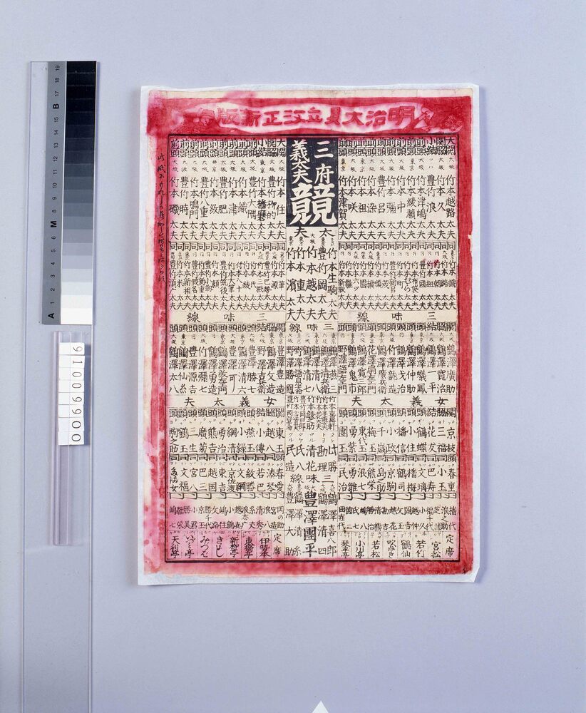 作品画像:明治大見立改正新版 三府義太夫競