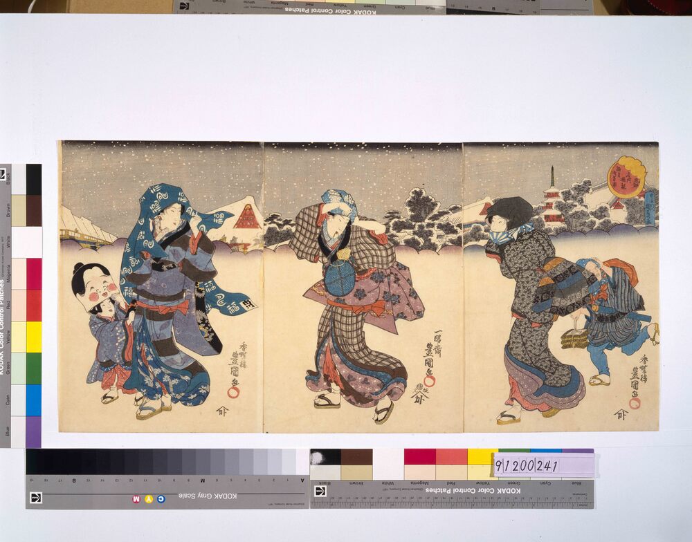 作品画像:東都名所遊観 極月浅草市