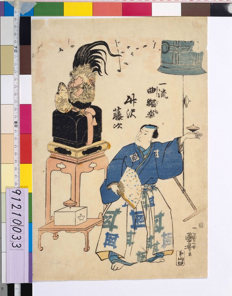 作品画像:一流曲独楽・竹沢藤次
