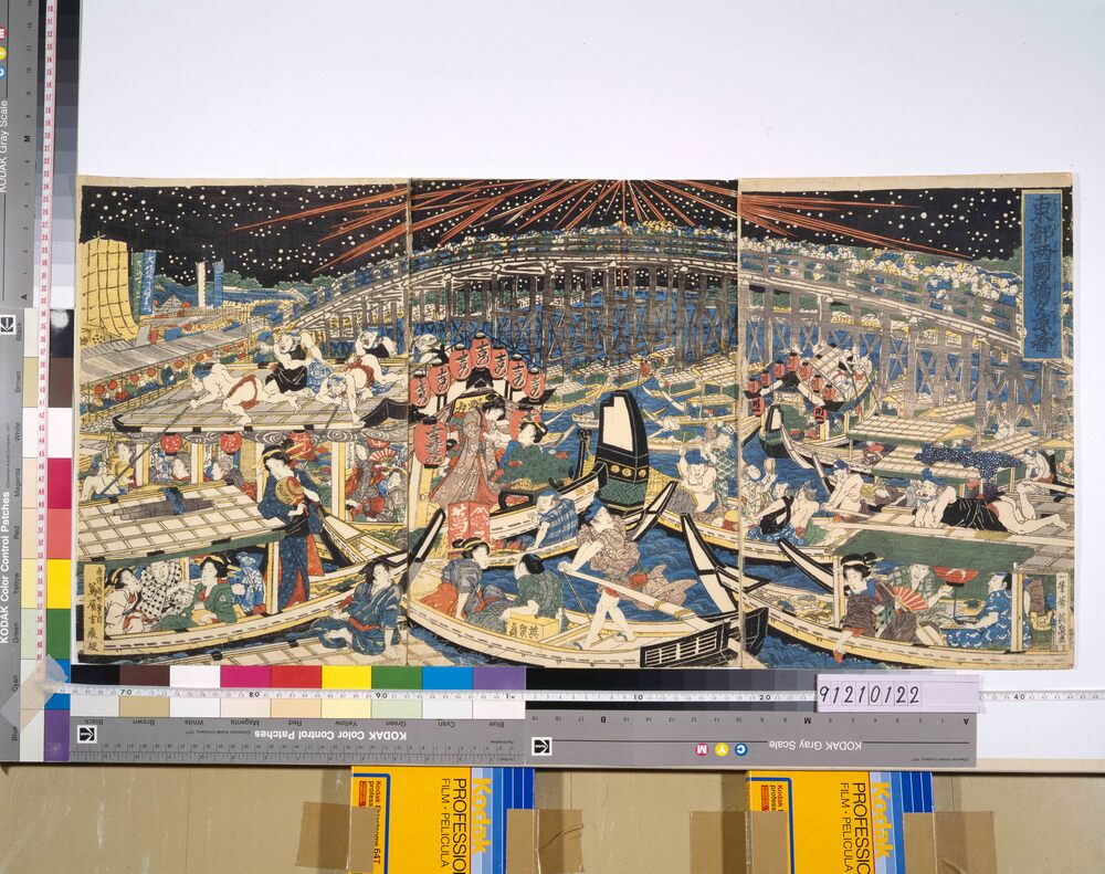 作品画像:東都両国橋夕涼図
