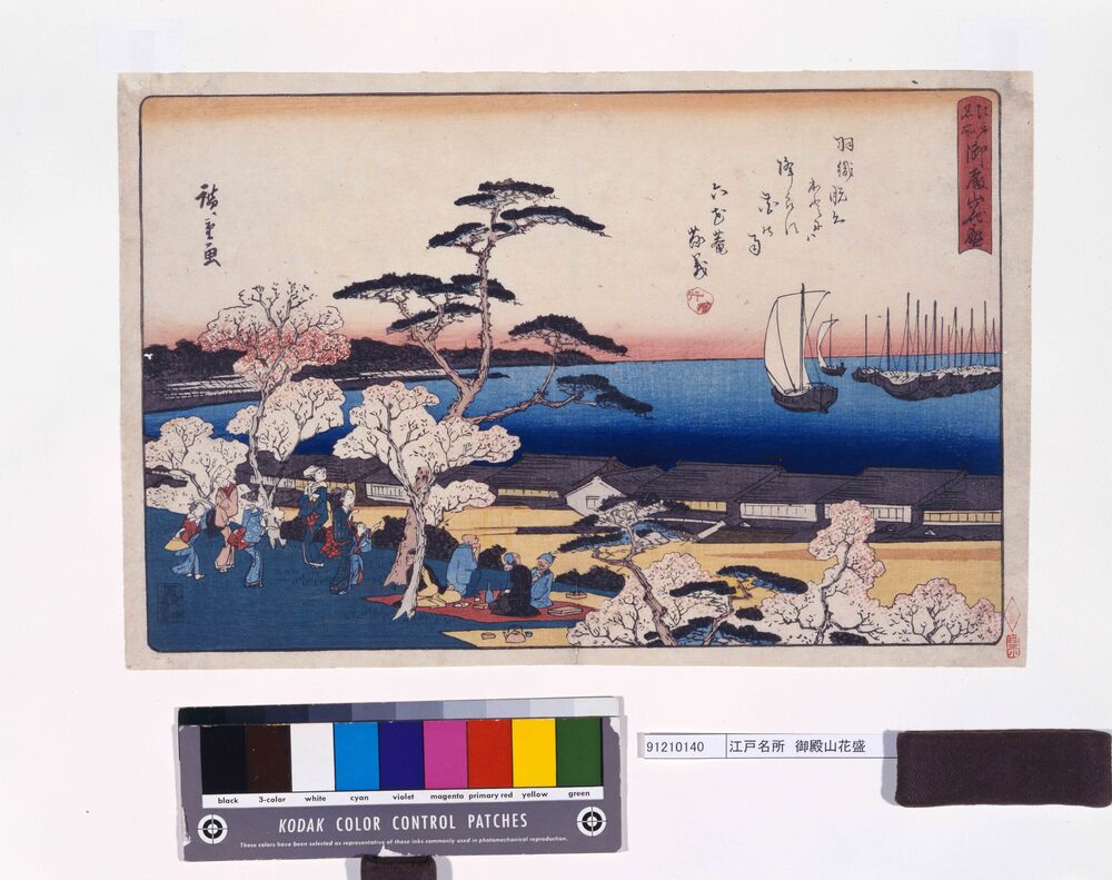 作品画像:江戸名所 御殿山花盛