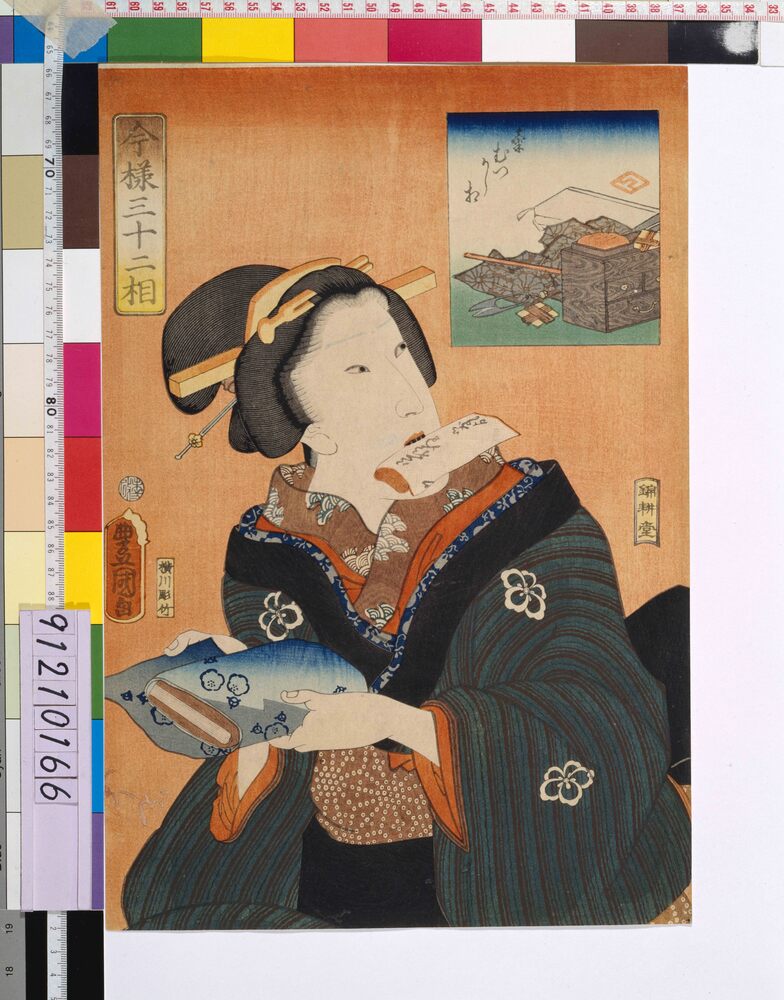 作品画像：今様三十二相 気むつかし相