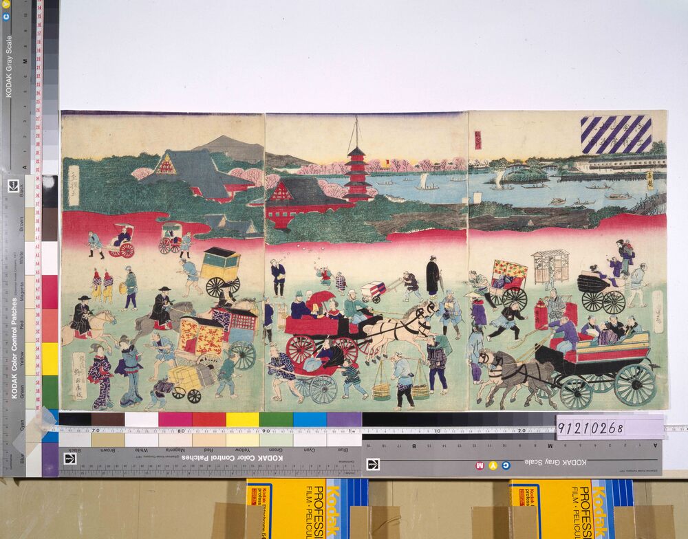 作品画像:浅草金龍山広小路之図