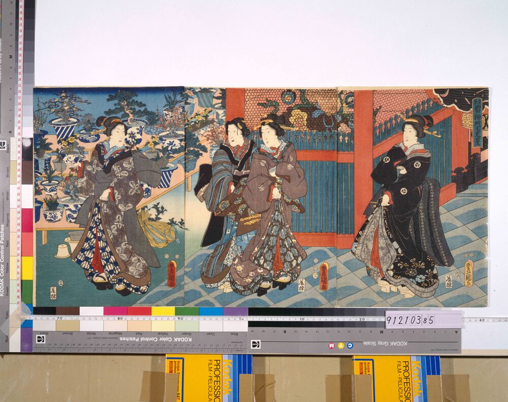 作品画像:浅草雷神門之光景