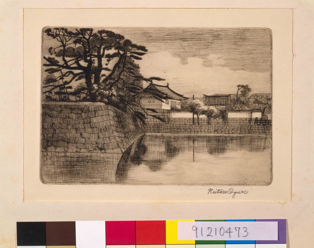 作品画像:大東京名所十二景 宮城堀端図