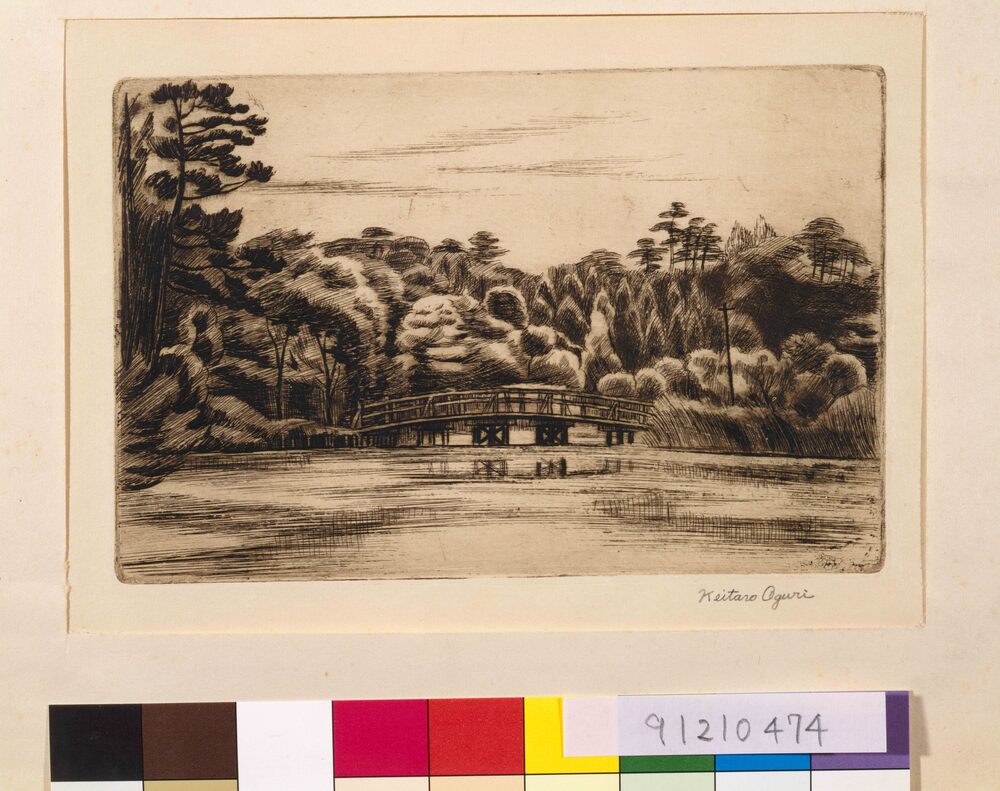 作品画像:大東京名所十二景 石神井三宝寺池