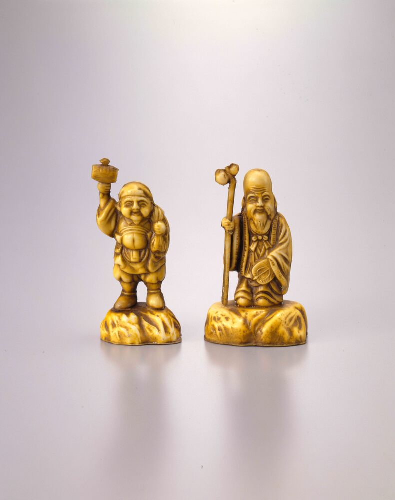 作品画像:セルロイド製置物 七福神 福禄寿