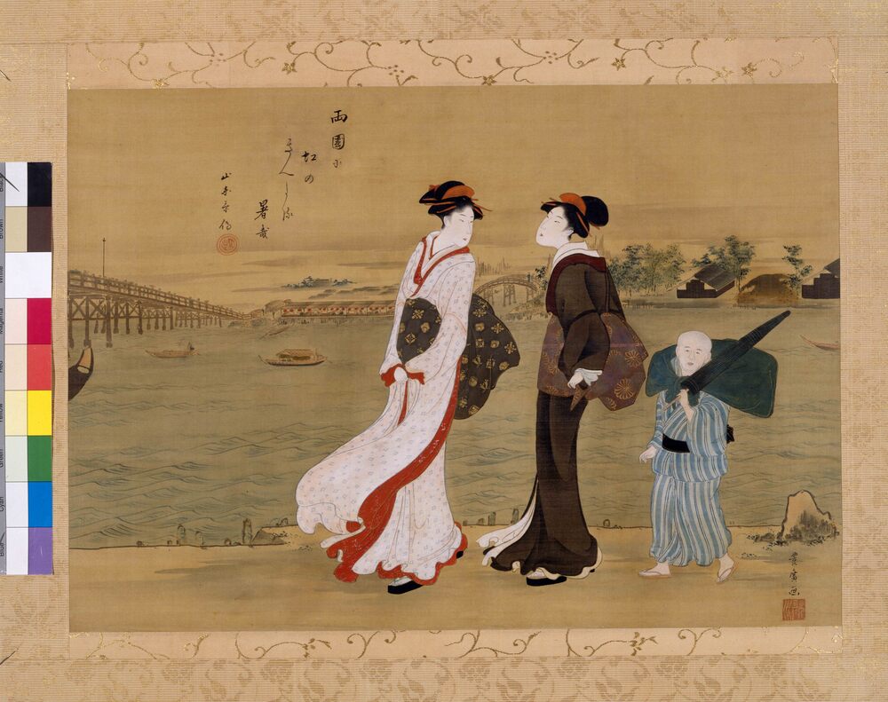 作品画像:両国夕涼ノ図