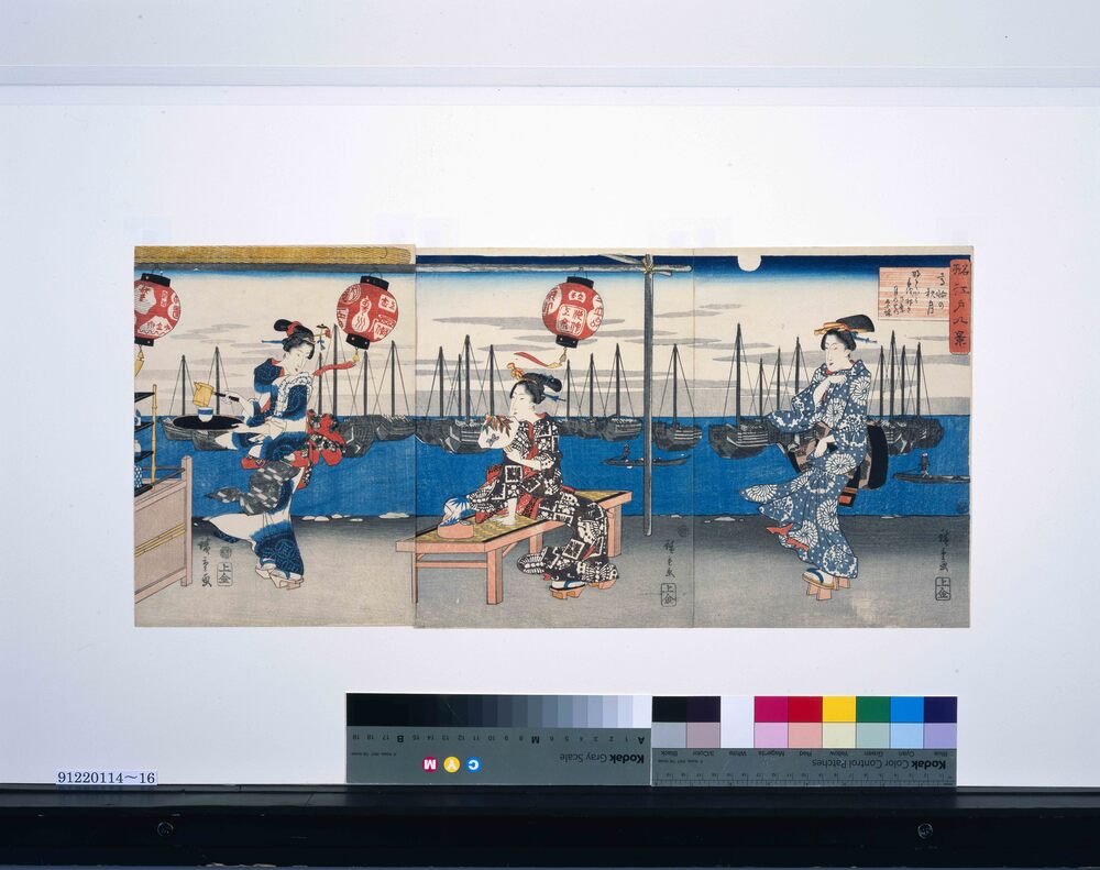 作品画像:名所江戸八景 高輪の秋月