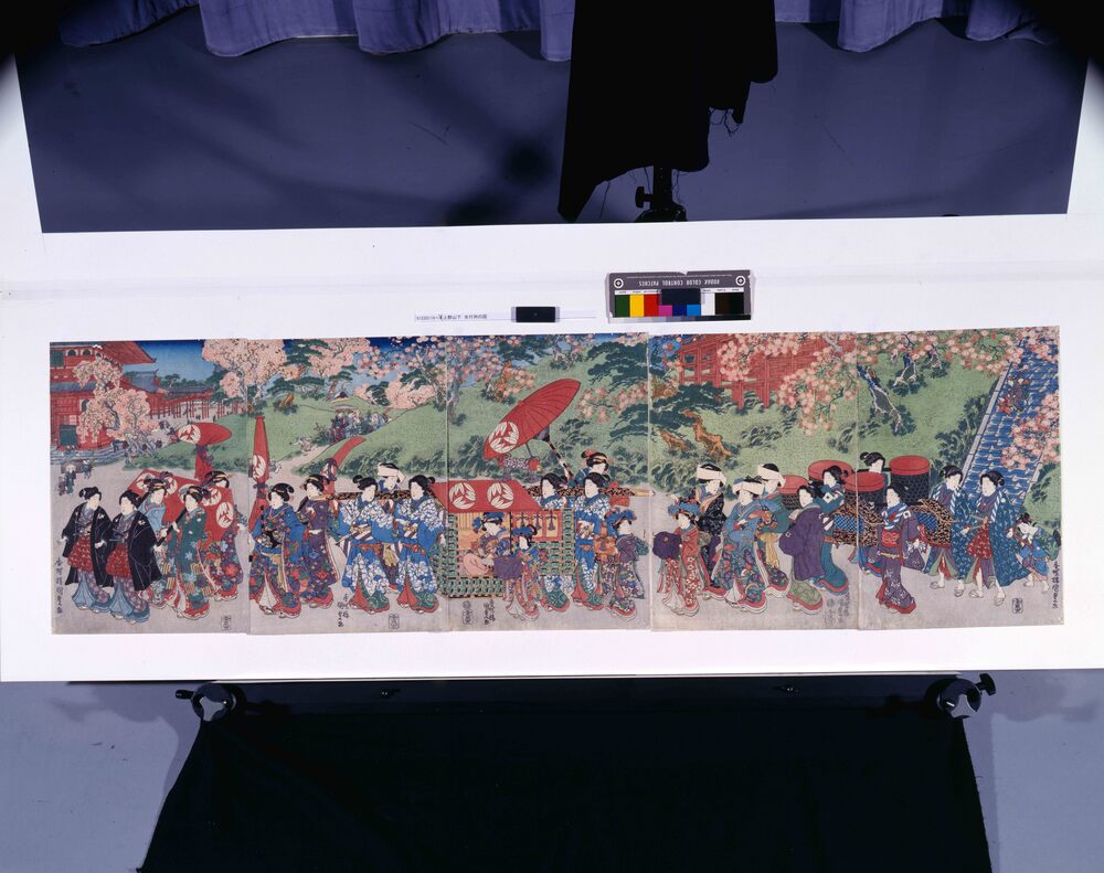 作品画像:上野山下 女行列の図
