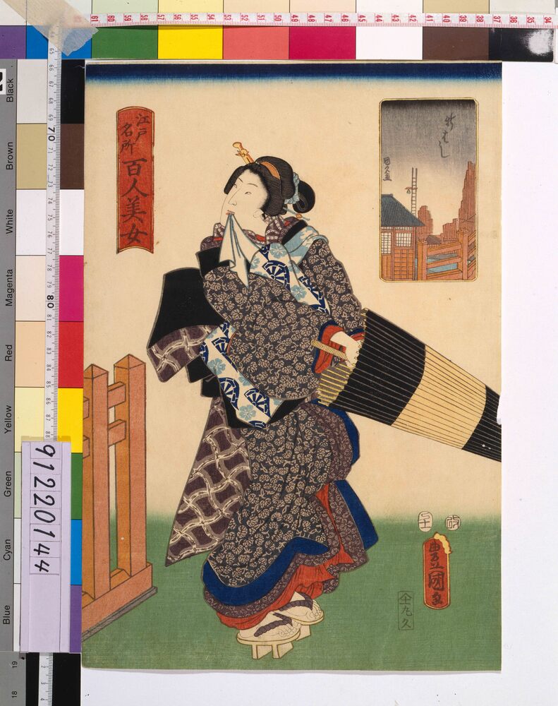 作品画像:江戸名所百人美女 新はし