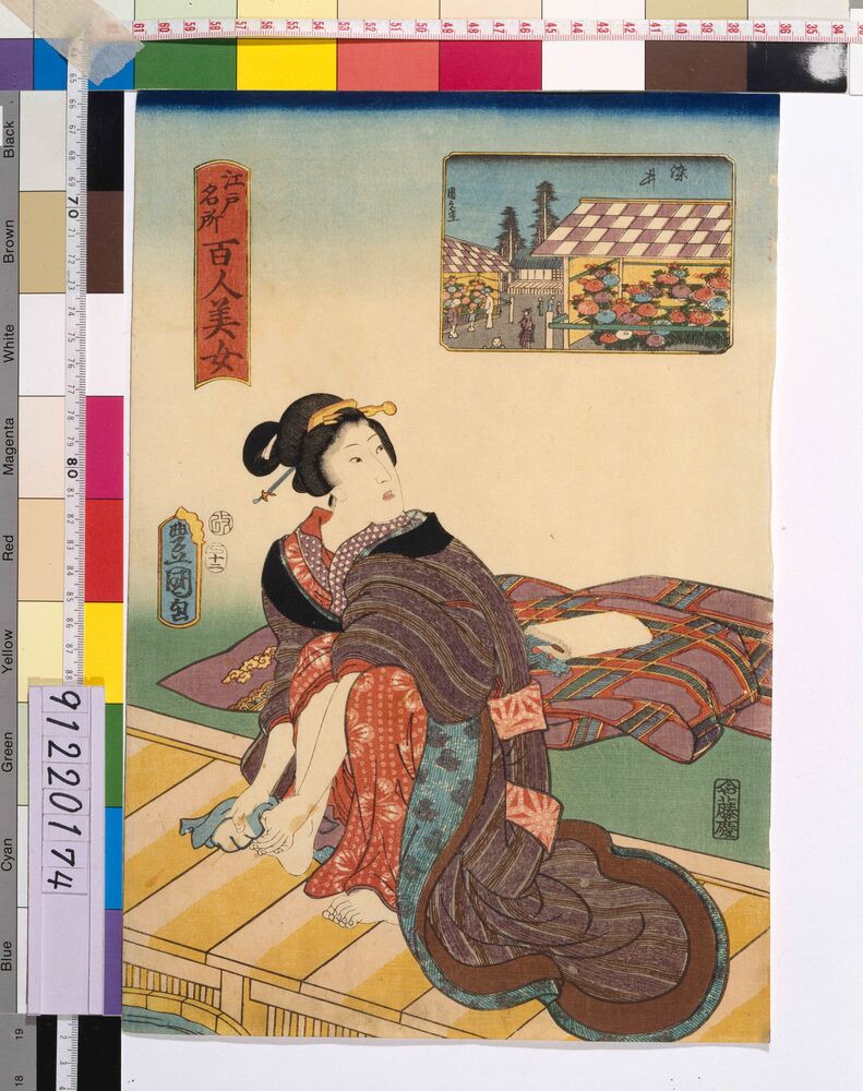 作品画像:江戸名所百人美女 染井