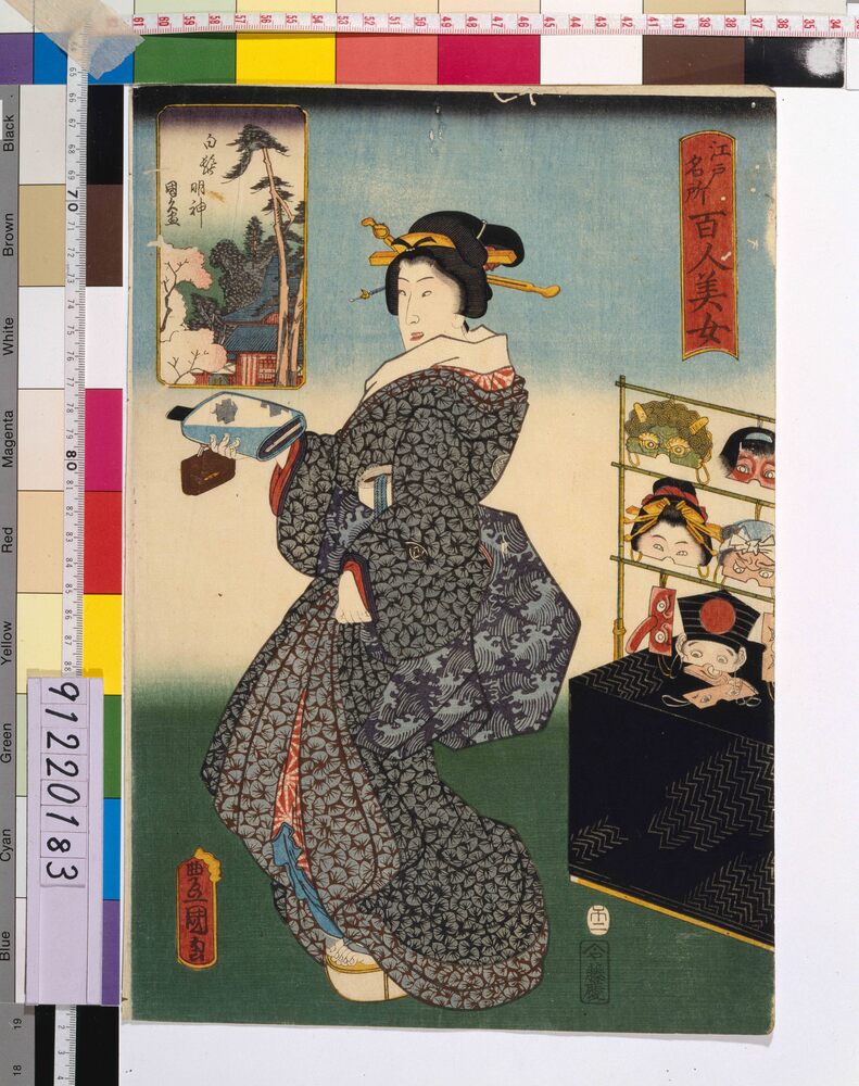 作品画像:江戸名所百人美女 白髭明神