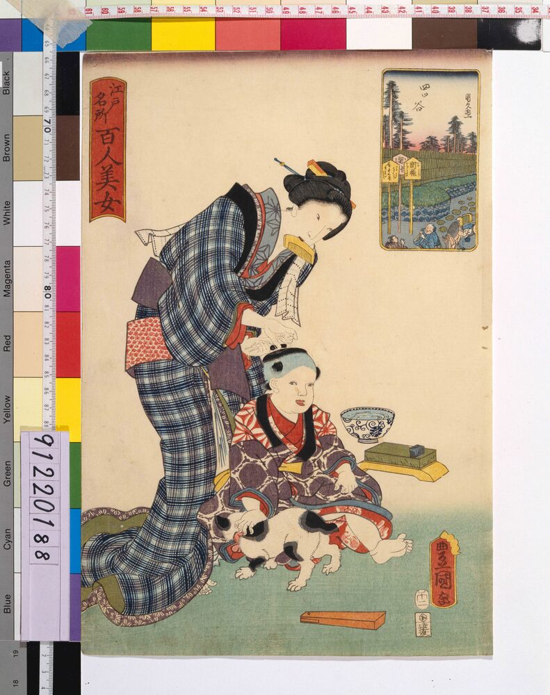 作品画像:江戸名所百人美女 四ッ谷
