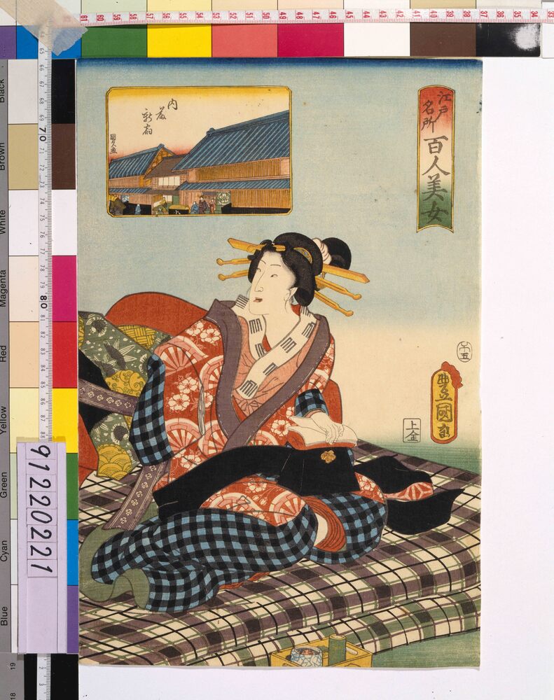作品画像:江戸名所百人美女 内藤新宿