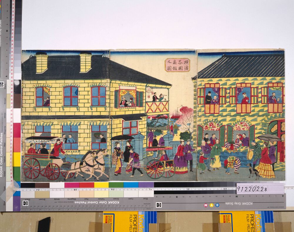 作品画像:横浜各国商館之図