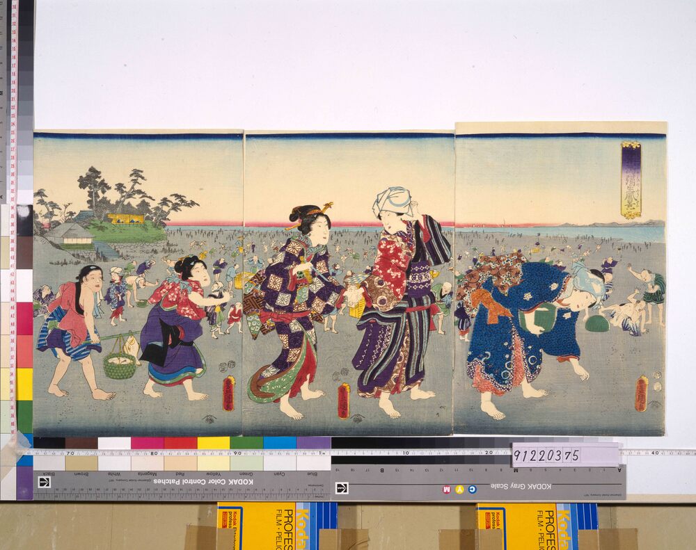 作品画像:汐干潟弥生風景