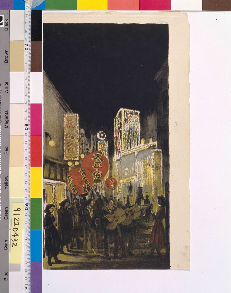 作品画像:夜の街(銀座裏)