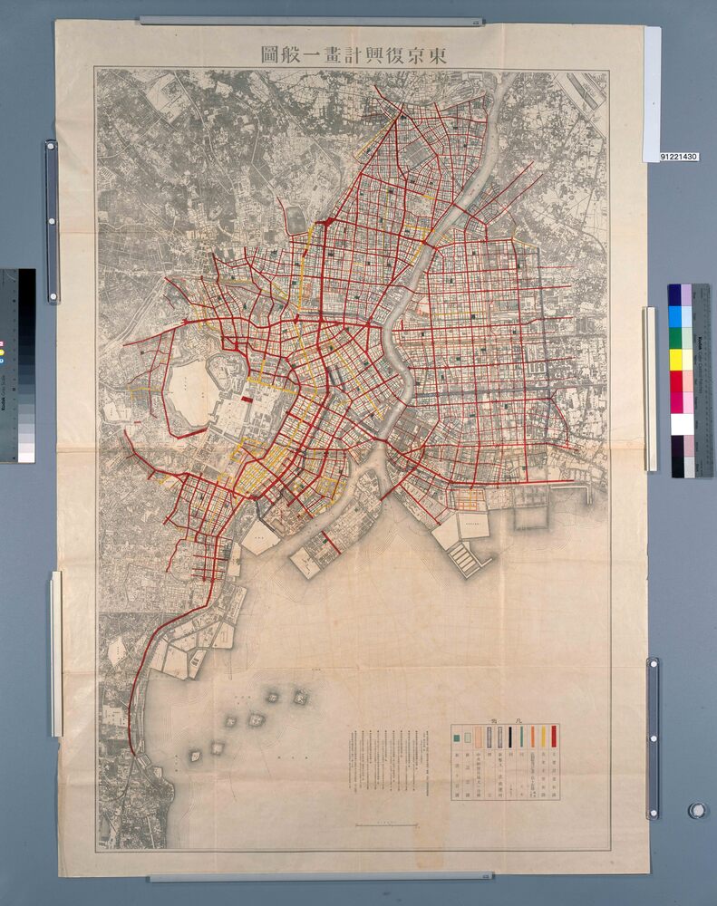 作品画像：東京復興計画一般図