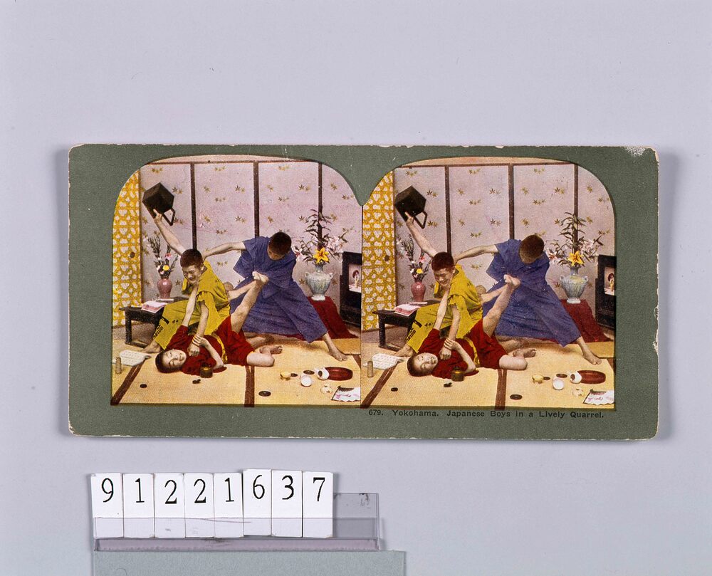 作品画像:Yokohama.Japanese Boys inA Lively Quarrel.679