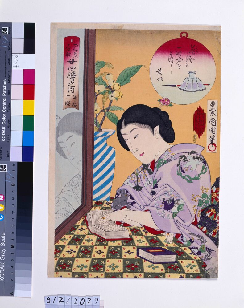 作品画像：見立昼夜廿四時之内 午後一時