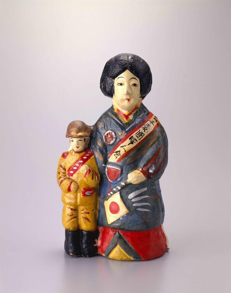 作品画像:大日本愛国婦人会土人形