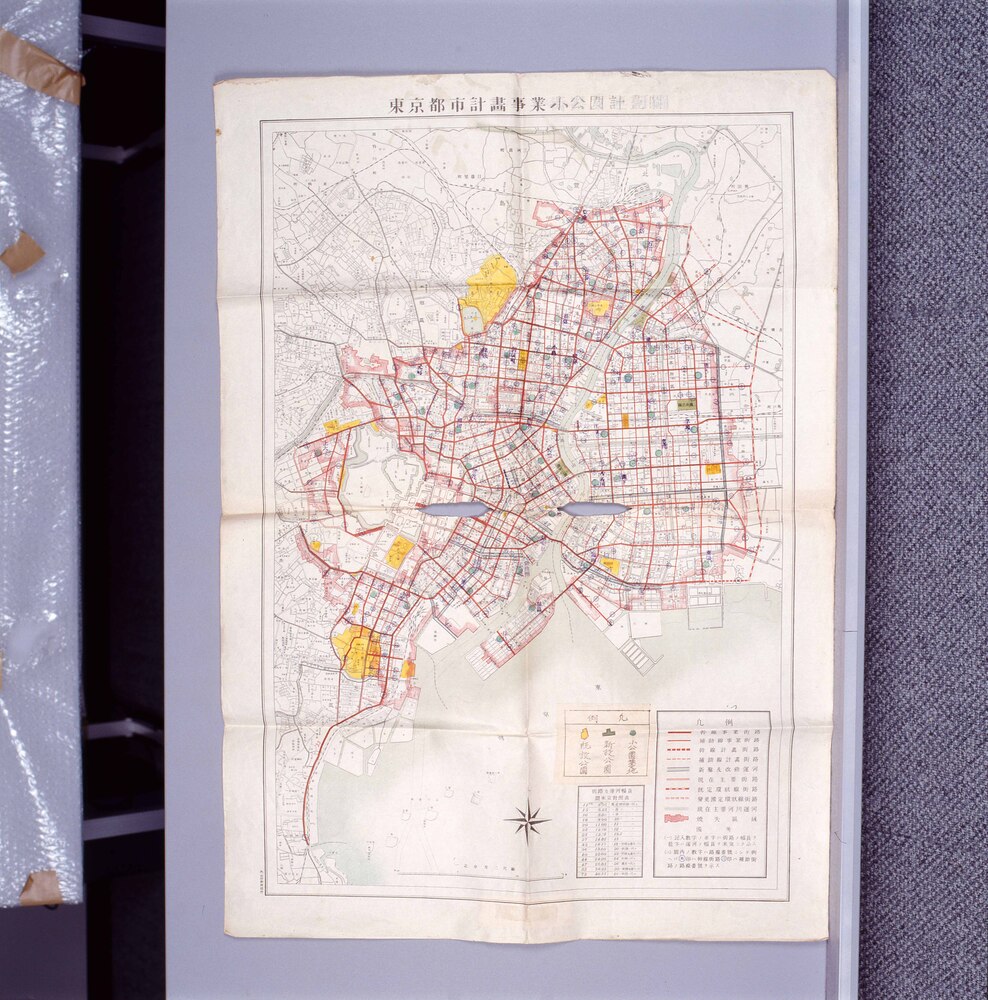 作品画像:東京都市計画事業小公園計画図