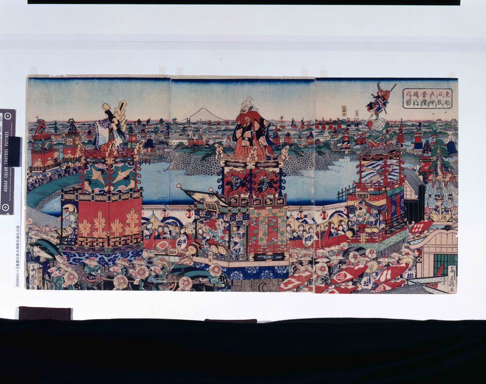 作品画像:東都日枝大神祭礼練込之図