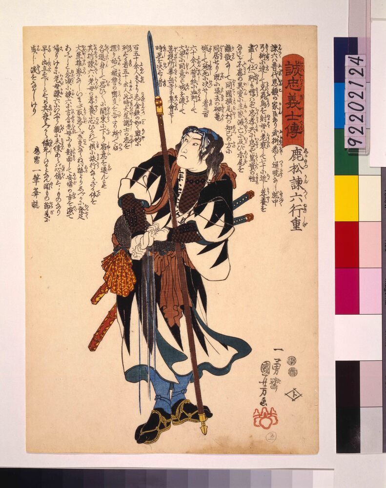 作品画像:誠忠義士伝 鹿松諫六行重