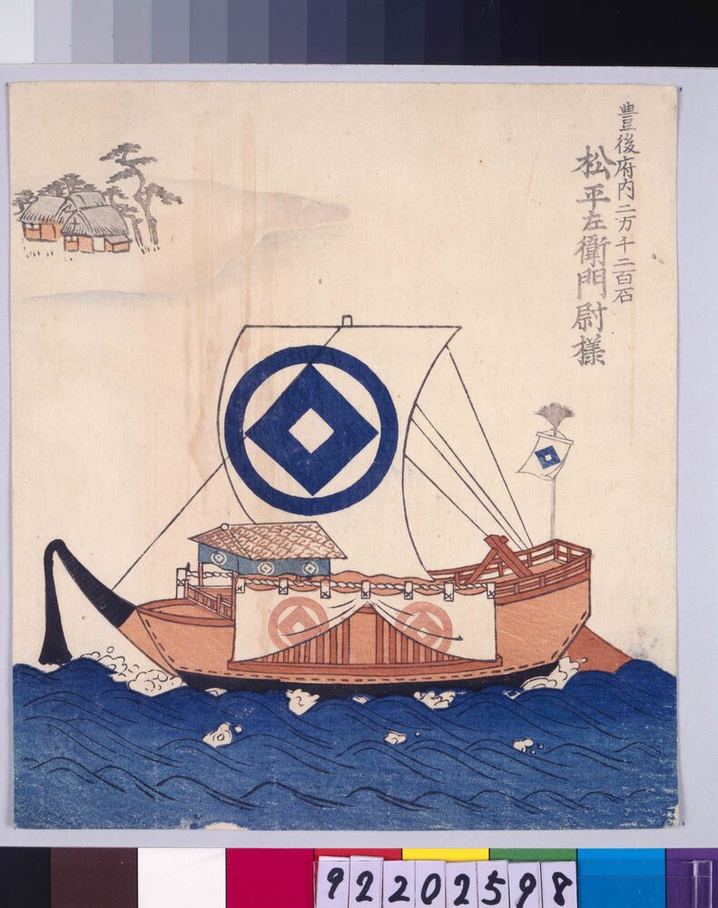 作品画像：諸大名船絵図 豊後府内 松平左衛門尉