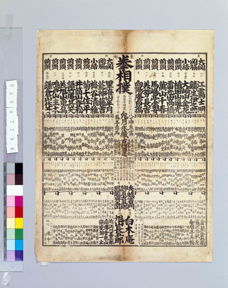 作品画像:東都拳相撲番付
