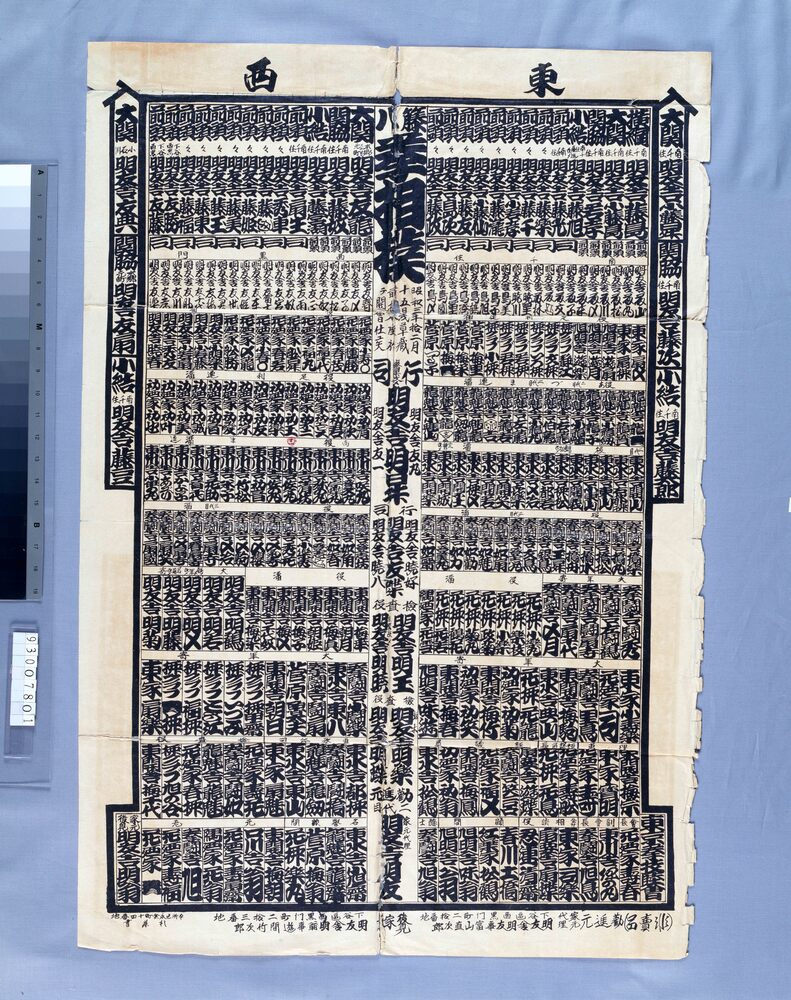 作品画像:藤八拳相撲番付