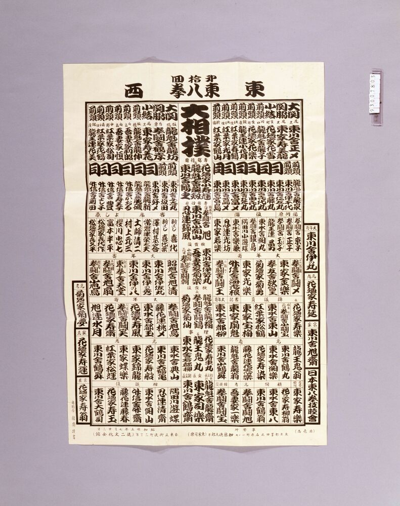 作品画像:拳技大相撲番付