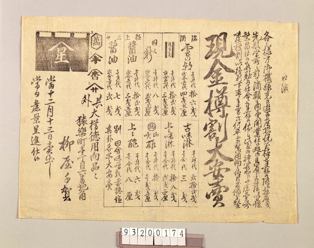 作品画像:猿楽町柳屋千賀酒店