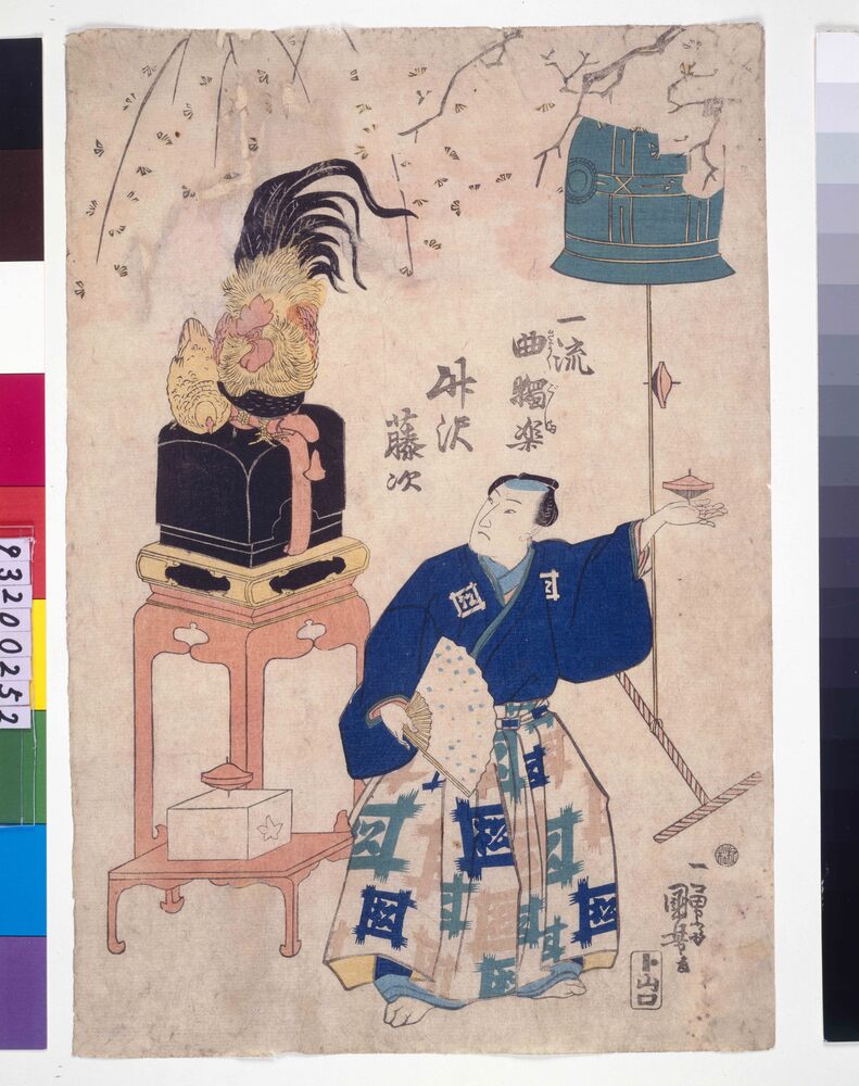 作品画像:一流曲独楽 竹沢藤次(初代)