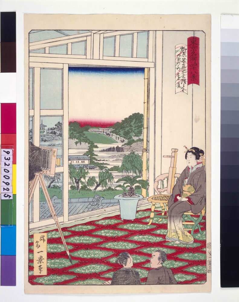 作品画像：東京名所四十八景 御茶ノ水柳原写真館三階ヨリ御茶ノ水遠景